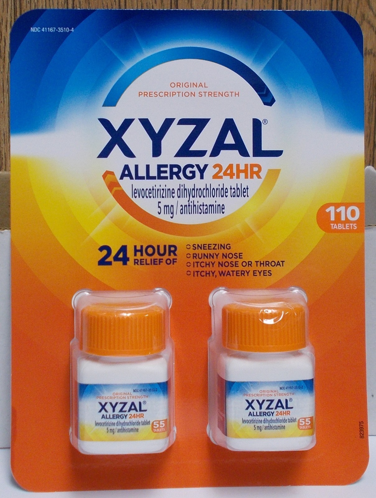 Xyzal 24 Hour Allergy 110 Count Tablets Expires 07/2028