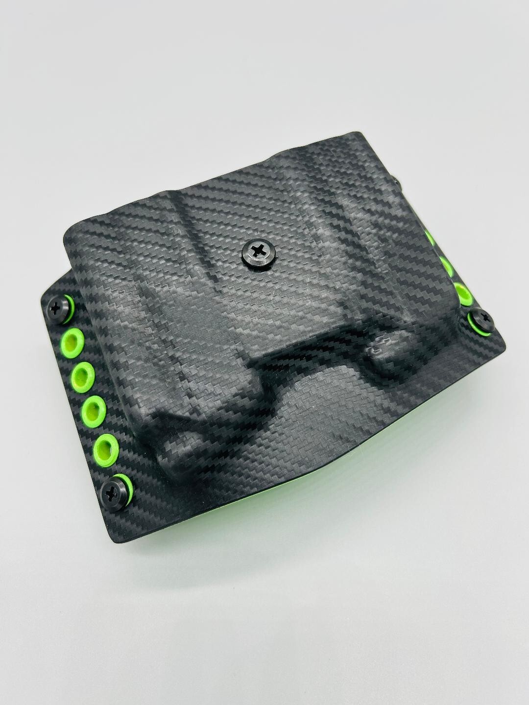 FN 510 / 545 - Double Mag Pouch Black Carbon Fiber & Zombie Green Kydex USA Made