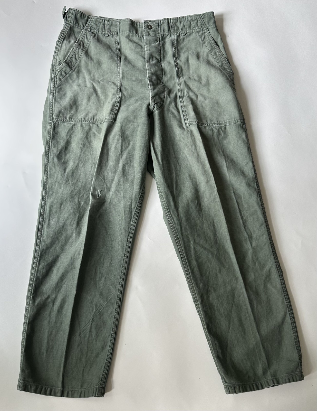 Vietnam War OG-107 Type 1 Class 1 Sateen US Army Military Trousers Pants 36x33 Vietnam War OG-107 Type 1 Class 1 Sateen US Army Military Trousers Pants 36x33