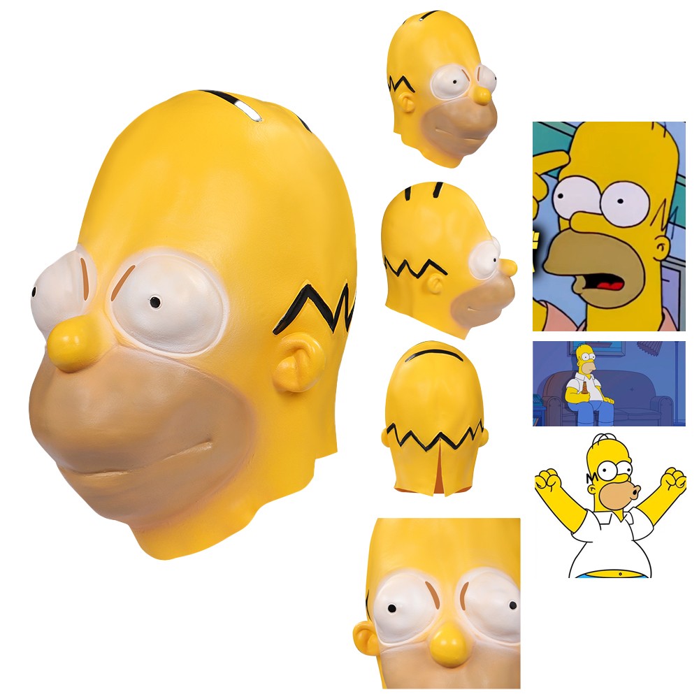 Homer Jay Simpson Mask Cosplay Latex Masks Helmet Masquerade Props Arrived 5 day Homer Jay Simpson Mask Cosplay Latex Masks Helmet Masquerade Props Arrived 5 day