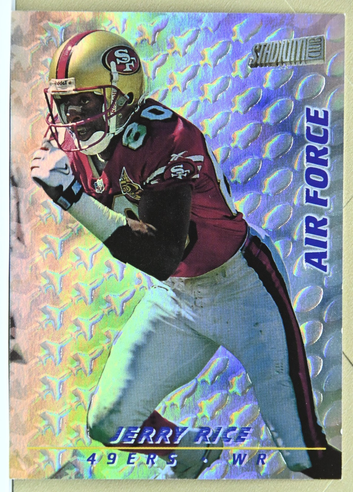 1997Topps Stadium Club Air Force #AF1 Jerry Rice Insert 1997Topps Stadium Club Air Force #AF1 Jerry Rice Insert