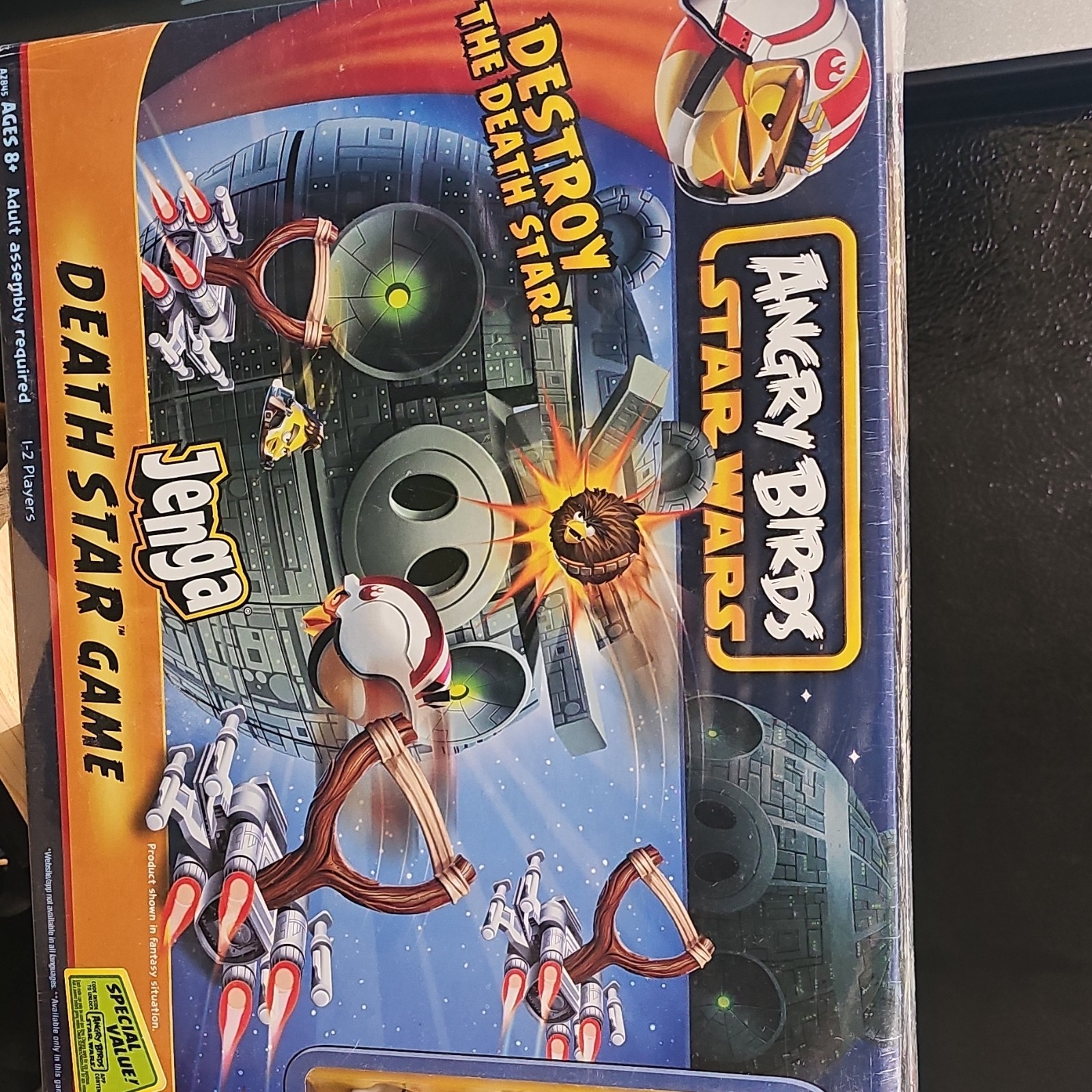 Jenga Angry Birds Star Wars Death Star Skill & Action Game 2+ Players Age 8+ Jenga Angry Birds Star Wars Death Star Skill & Action Game 2+ Players Age 8+