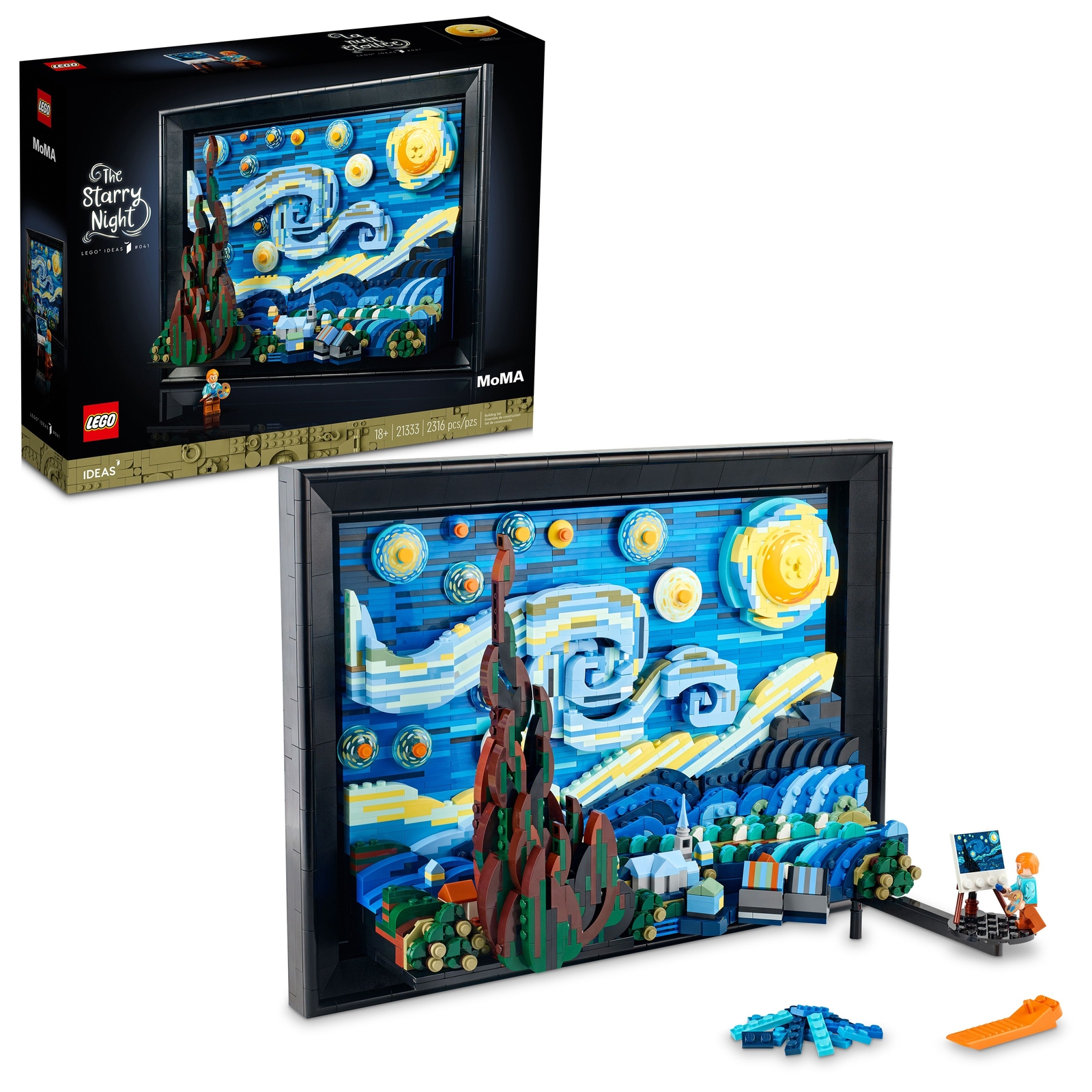 LEGO Ideas Vincent Van Gogh the Starry Night 21333 Art-Inspired Building Kit