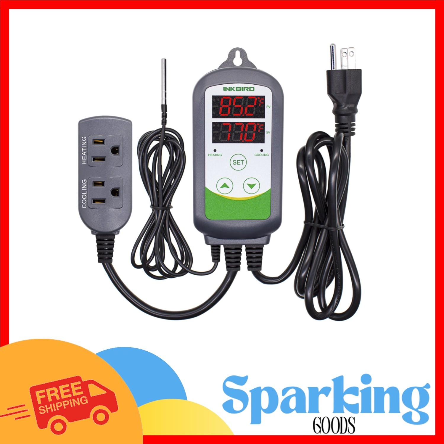 Versatile ITC-308 Digital Temperature Controller for Fridge, Heating & Cooling
