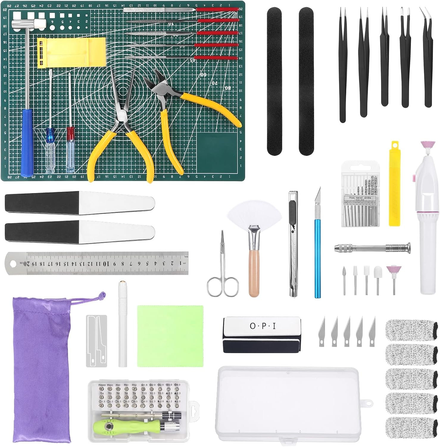 101PCS Model Tools Kit, Hobby Building Tools Model Making Tools Kit for Basic Mo