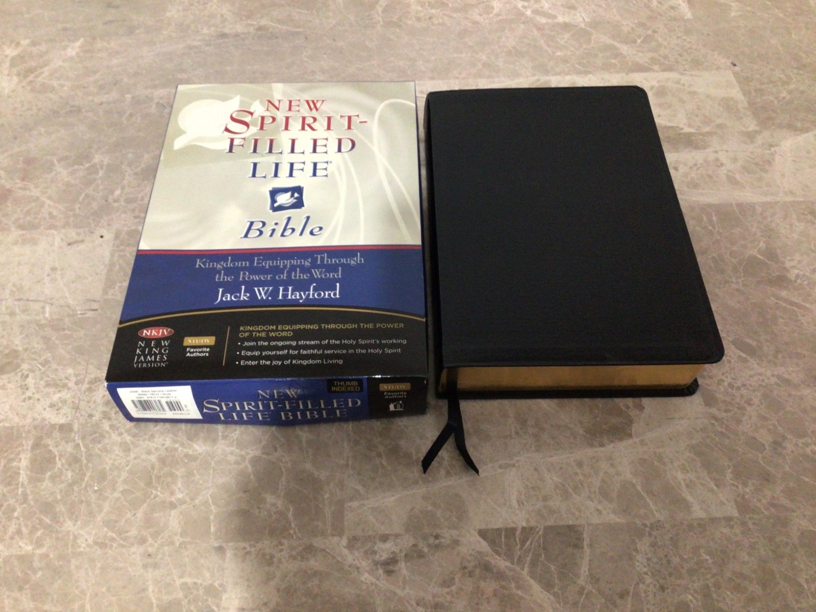 Thomas Nelson New Spirit-Filled Life Bible NKJV 2555 Black Bonded Leather 2002