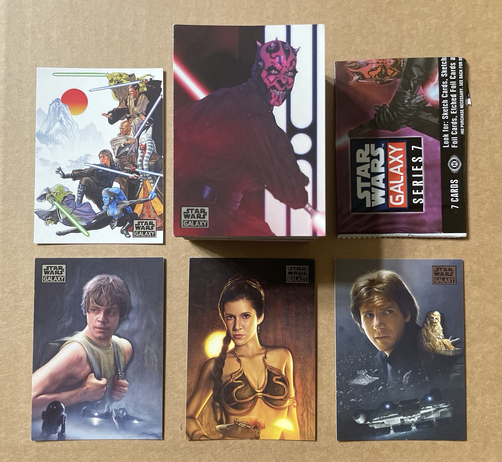 2012 Star Wars Galaxy: Series 7 (Topps) COMPLETE CARD SET of 110 cards 1-110 2012 Star Wars Galaxy: Series 7 (Topps) COMPLETE CARD SET of 110 cards 1-110
