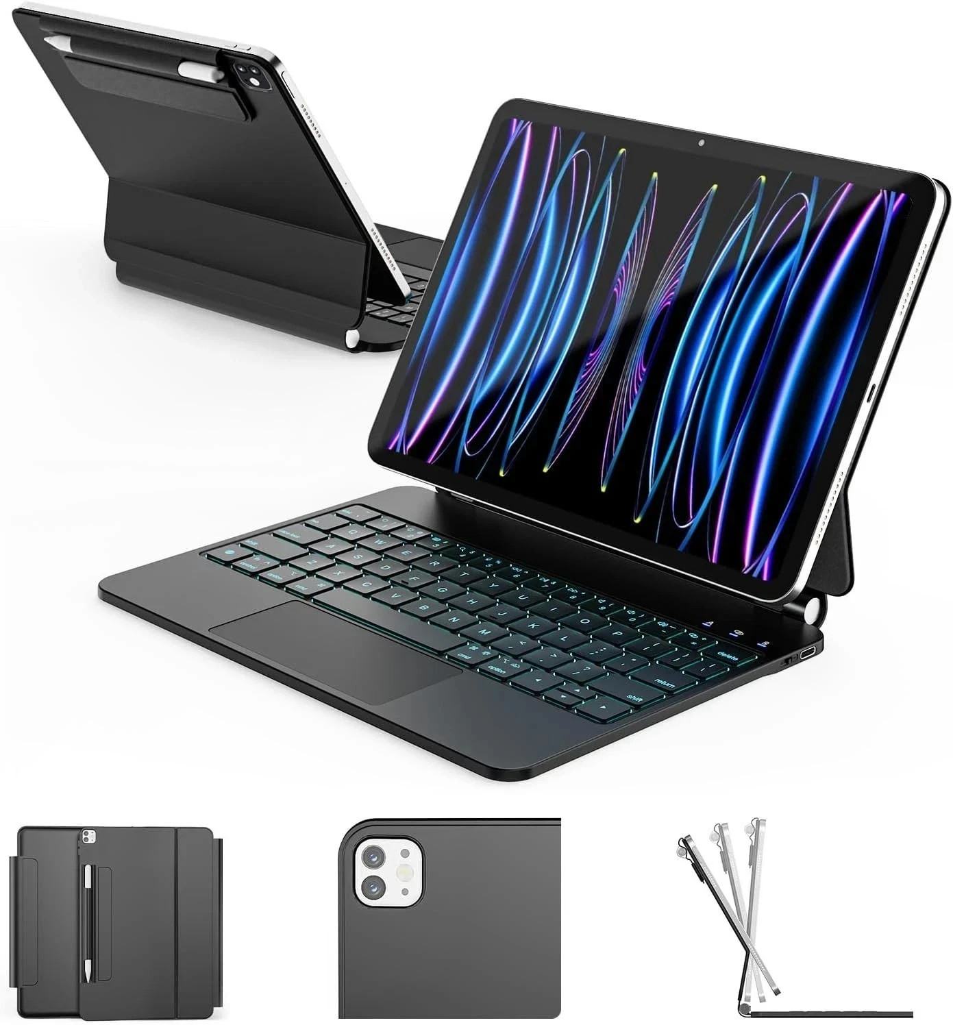 Magic Keyboard for Ipad Air 11-Inch M2 2024/M3 2025 Ipad Pro 11 Inch 4Th/3Rd Magic Keyboard for Ipad Air 11-Inch M2 2024/M3 2025 Ipad Pro 11 Inch 4Th/3Rd