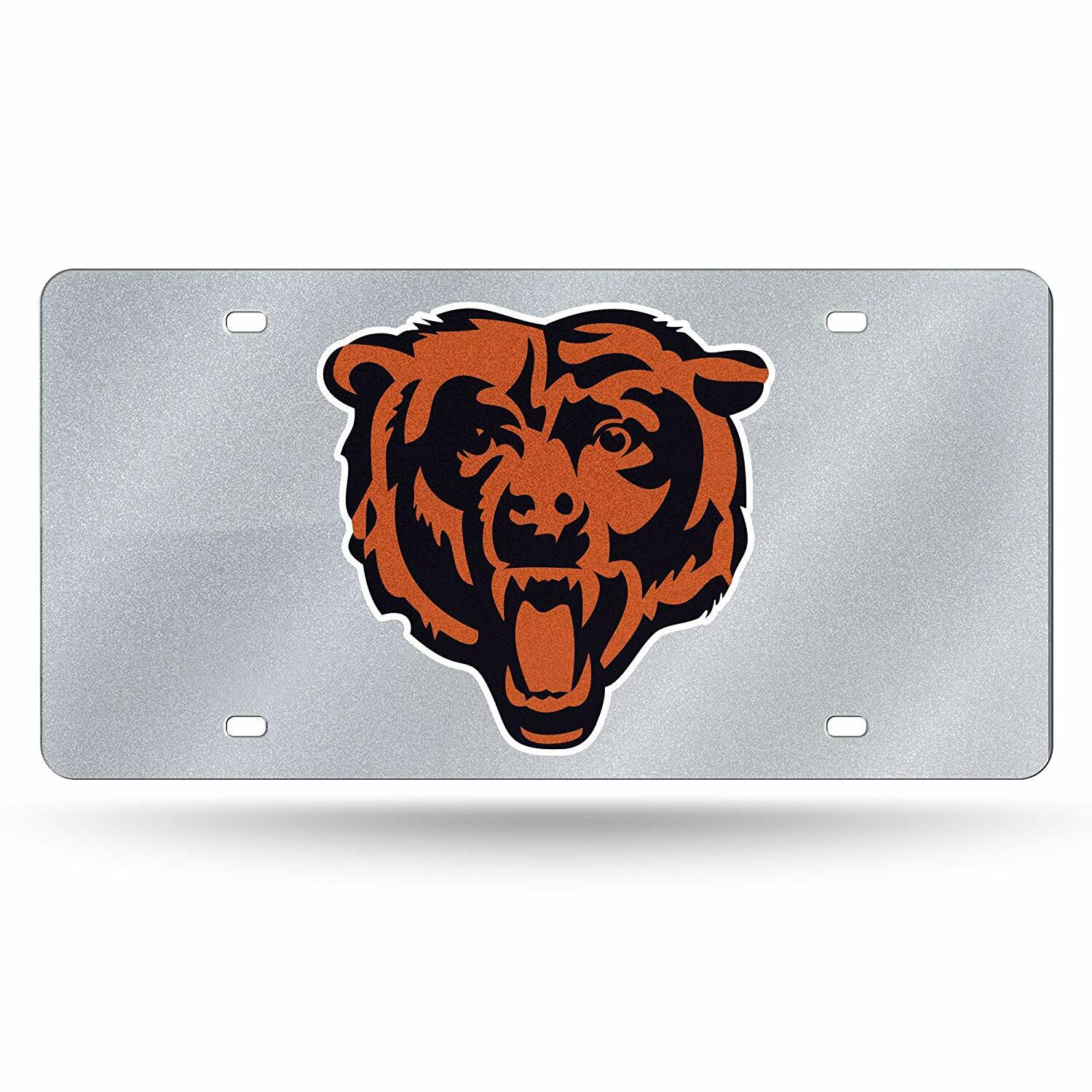 NFL Rico Chicago Bears Laser Cut Bling Auto Tag. NEW NFL Rico Chicago Bears Laser Cut Bling Auto Tag. NEW