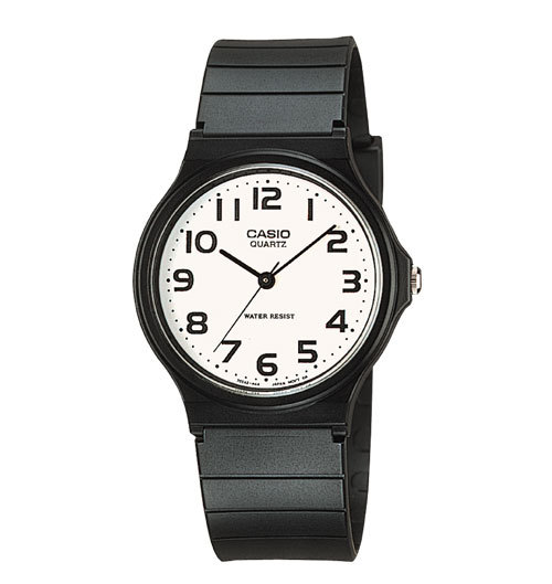Casio MQ24-7B2, Classic Analog Watch, Black Resin, White Dial, Water Resistant Casio MQ24-7B2, Classic Analog Watch, Black Resin, White Dial, Water Resistant