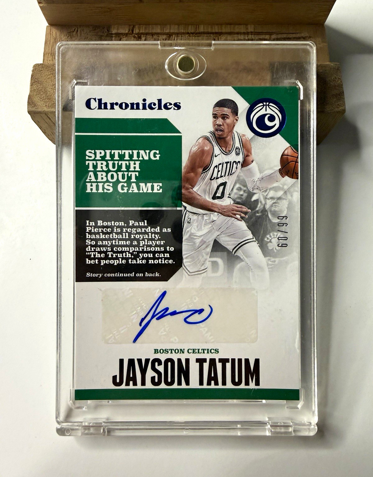 2017-18 Panini Chronicles Autographs Jayson Tatum RC Blue /99 Auto #CA-JTT 2017-18 Panini Chronicles Autographs Jayson Tatum RC Blue /99 Auto #CA-JTT