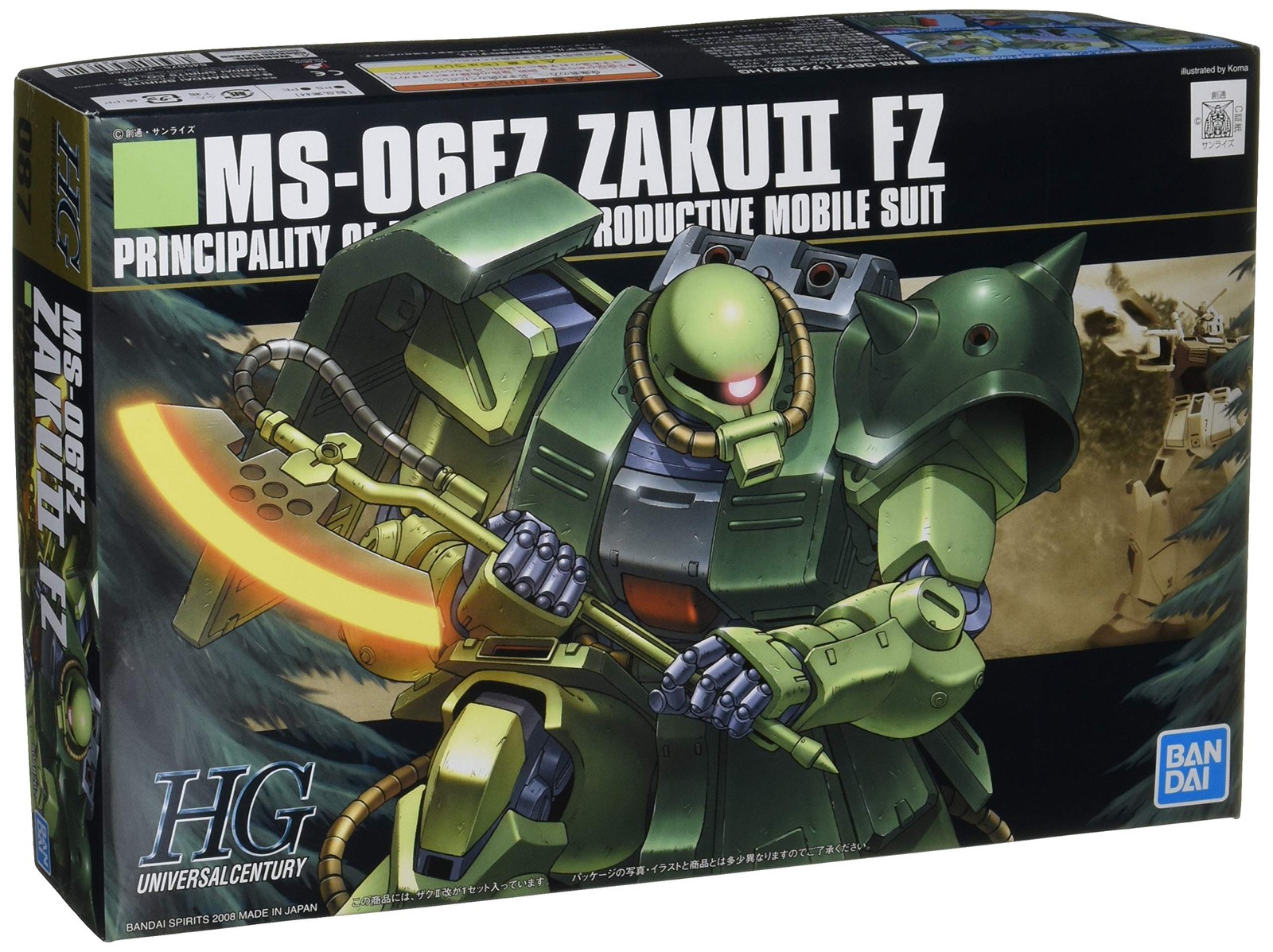 Bandai Hobby - Gundam 0080 - #87 MS-06F Zaku 1/144 Model Kit
