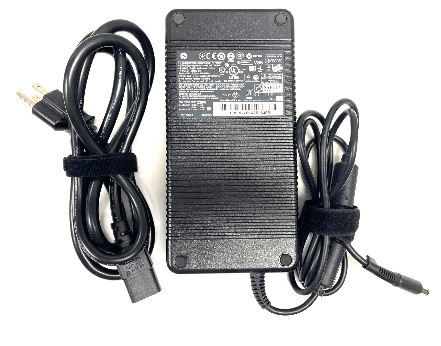 Genuine HP 230W AC Adapter 19.5V 11.8A HSTNN-DA12 608432-003 609946-001 7.4mm Genuine HP 230W AC Adapter 19.5V 11.8A HSTNN-DA12 608432-003 609946-001 7.4mm