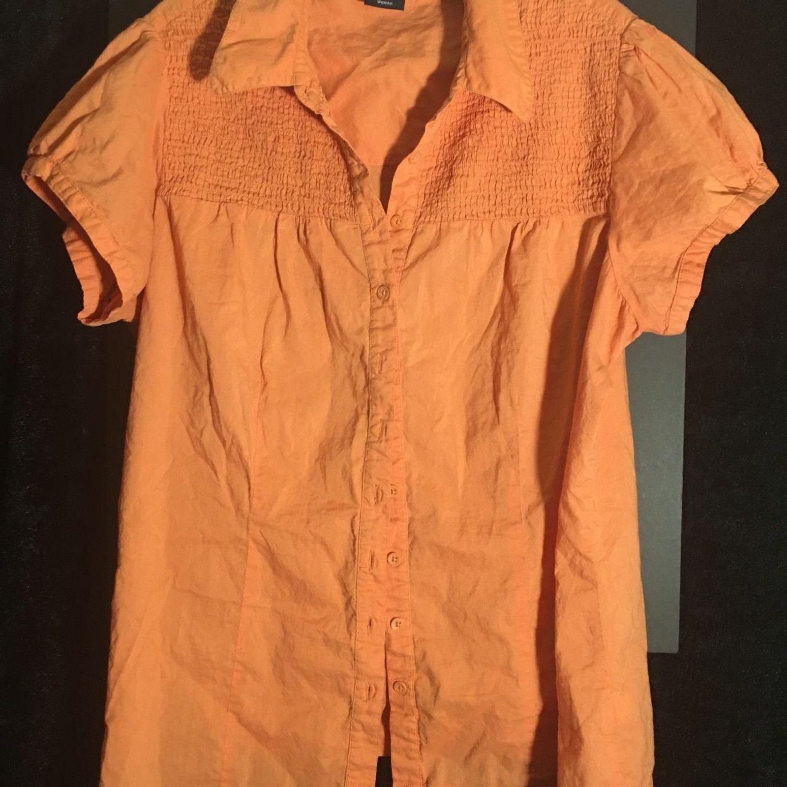 Sonoma Women\'s Orange Blouse Sonoma Women\'s Orange Blouse