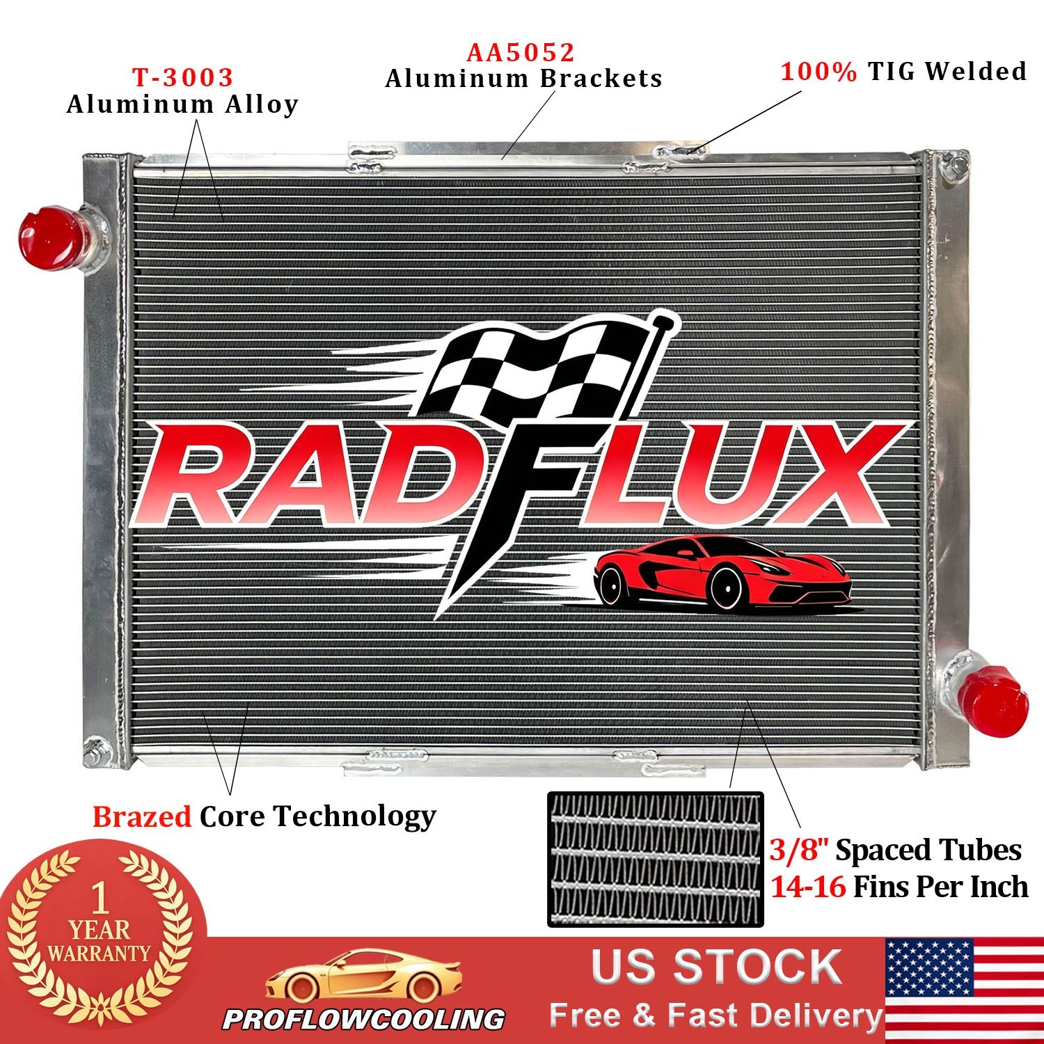 Truck Radiator Fits Peterbilt 330 1997-2003 X43196 Full Aluminum OEM#0706875A001