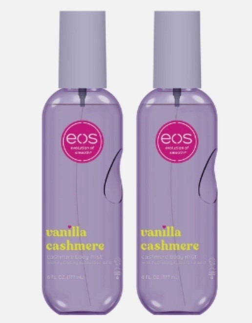 BRAND NEW SHIPS FREE 2X eos Cashmere Body Mist Vanilla Cashmere 6 oz Authentic BRAND NEW SHIPS FREE 2X eos Cashmere Body Mist Vanilla Cashmere 6 oz Authentic