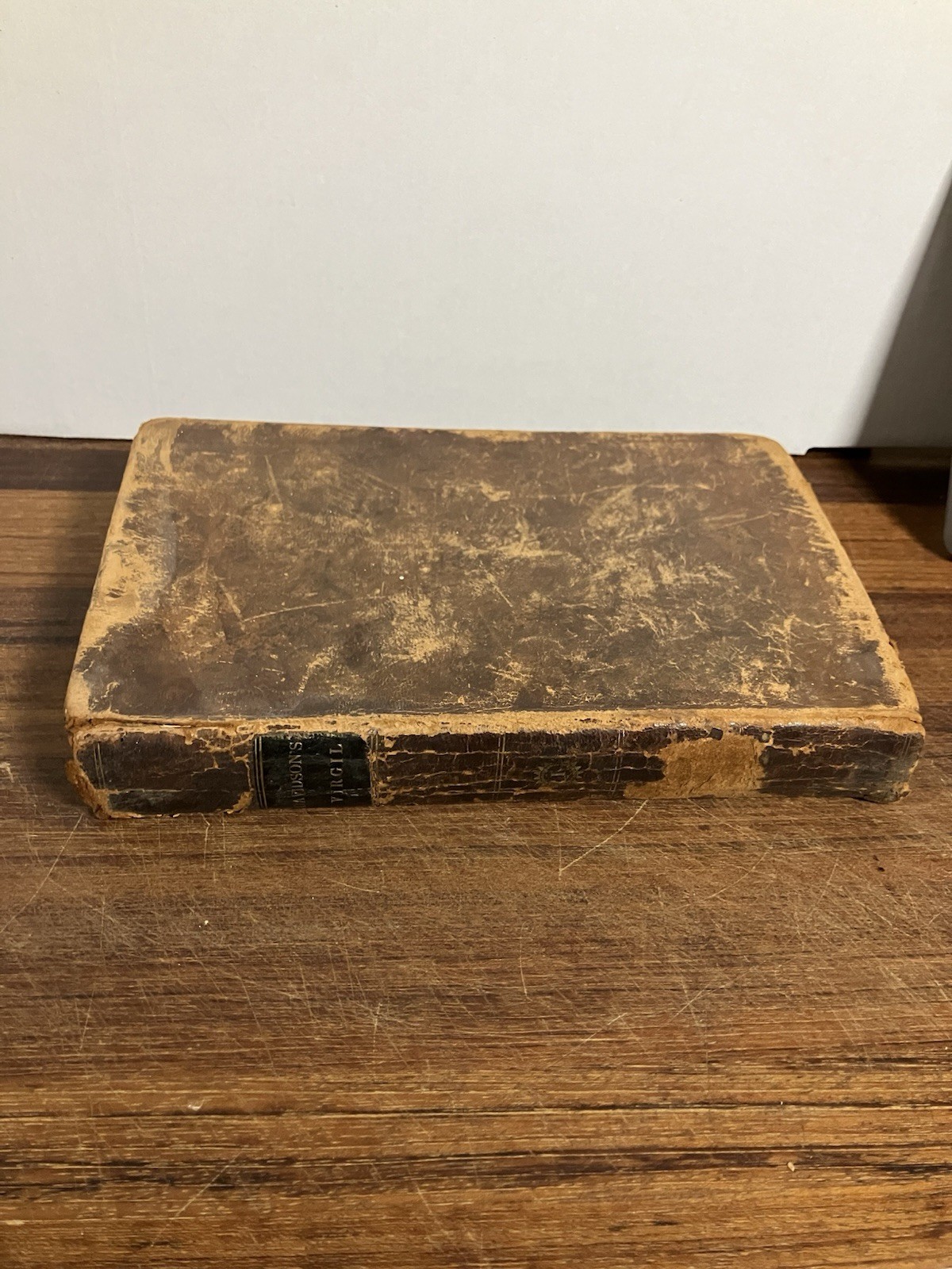 Virgil Works of Virgil English Prose Vol I 3rd Ed Leather Ex-Library 1822 NY Virgil Works of Virgil English Prose Vol I 3rd Ed Leather Ex-Library 1822 NY