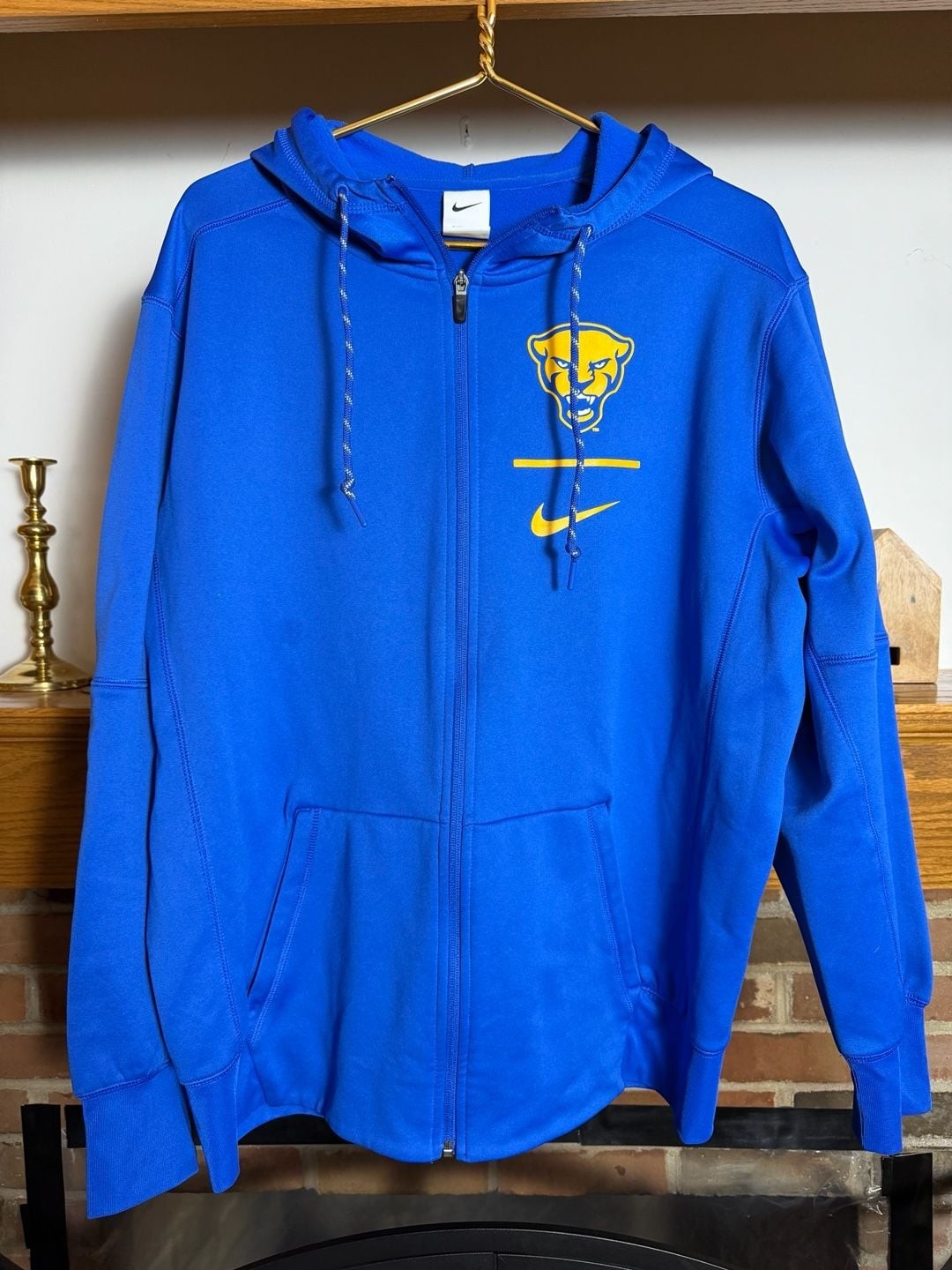 Nike Pitt Panthers Therma-Fit Zip Hoodie Size L Royal Blue Nike Pitt Panthers Therma-Fit Zip Hoodie Size L Royal Blue