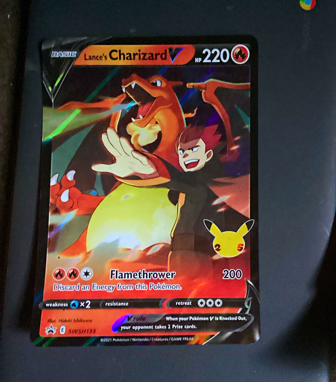 The Pokémon Company Lance\'s Charizard V SWSH133 SWSH Promo Holo 220 HP Eng The Pokémon Company Lance\'s Charizard V SWSH133 SWSH Promo Holo 220 HP Eng