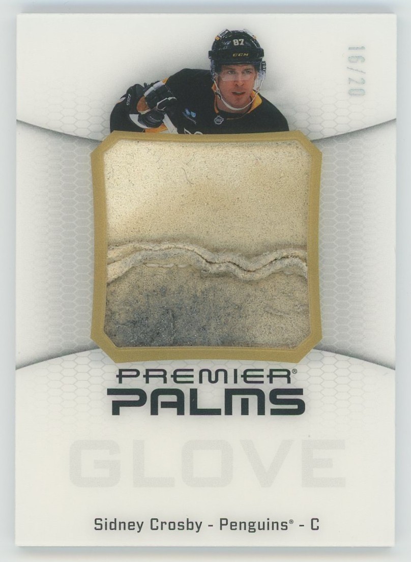 2025-26 Upper Deck Premier Sidney Crosby 16/20 Premier Palms Glove Game-Used