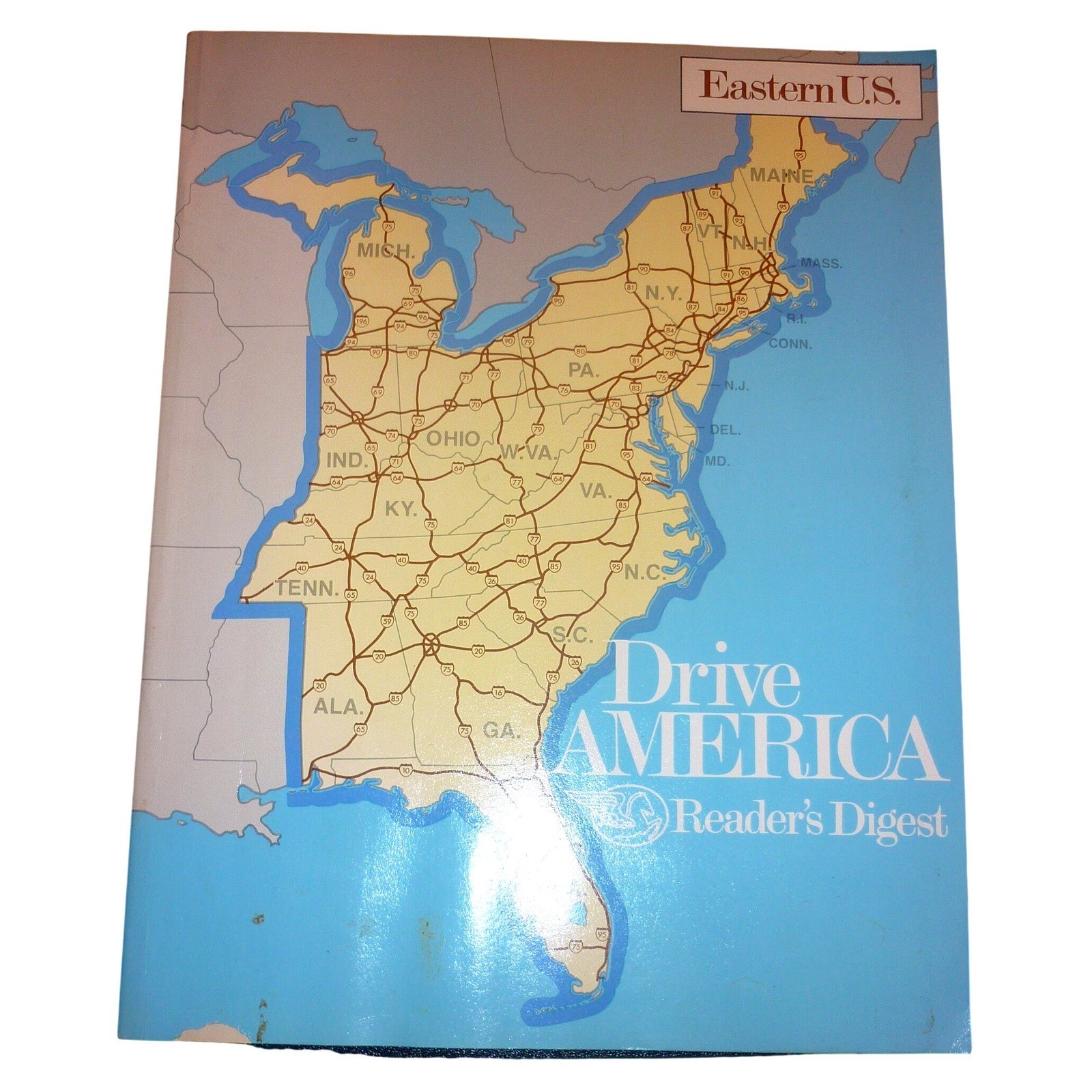Vintage 1981 Reader\'s Digest Drive America Eastern US Road Atlas Map