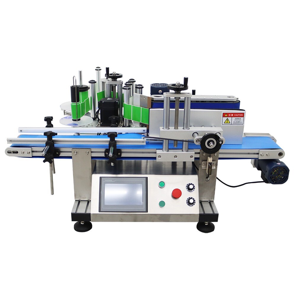 110V Automatic Desktop Conveyor Round Bottle High Speed Labeling Machine Labeler