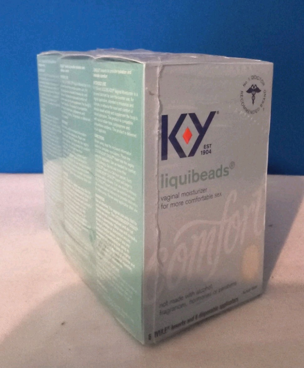 💊 Lot Of 3 - KY Liquibeads Comfort Vaginal Moisturizer 6ct (18 Total) 💊