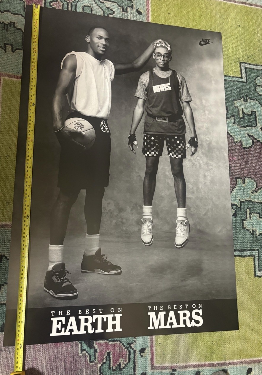 Nike Michael Jordan Best On Earth Best On Mars Vintage Poster Size 24 X 36 Nike Michael Jordan Best On Earth Best On Mars Vintage Poster Size 24 X 36