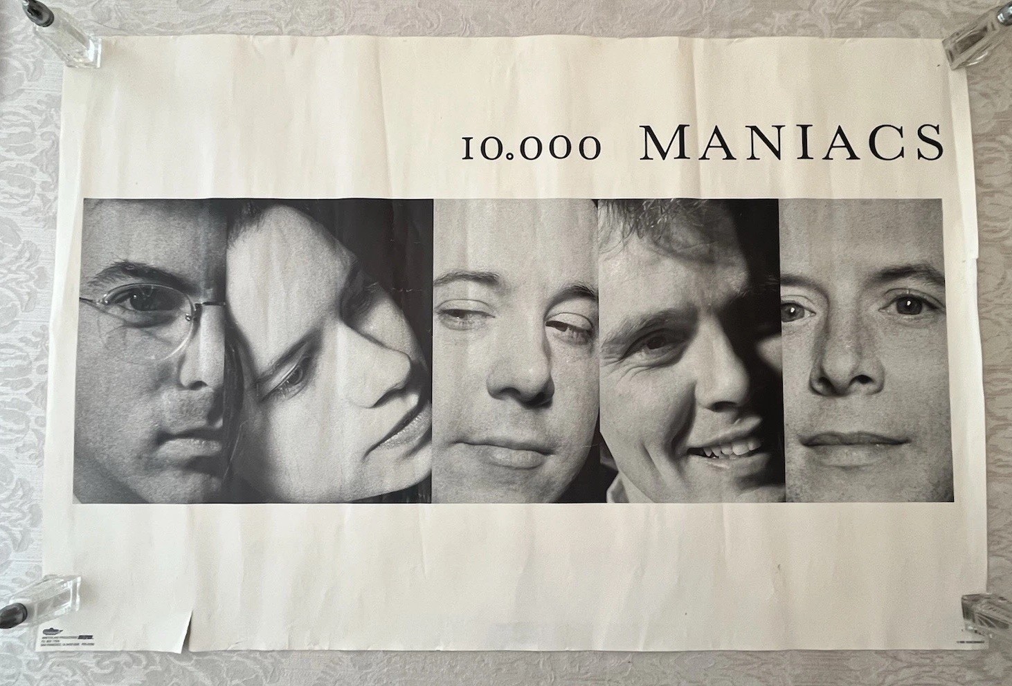 10,000 Maniacs Poster Vintage Winterland 1989 Natalie Merchant 36 X 24 Original