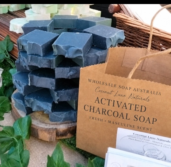 Handmade soap 25 Activated Charcoal Soap Bar Fresh Mint- wholesale soap