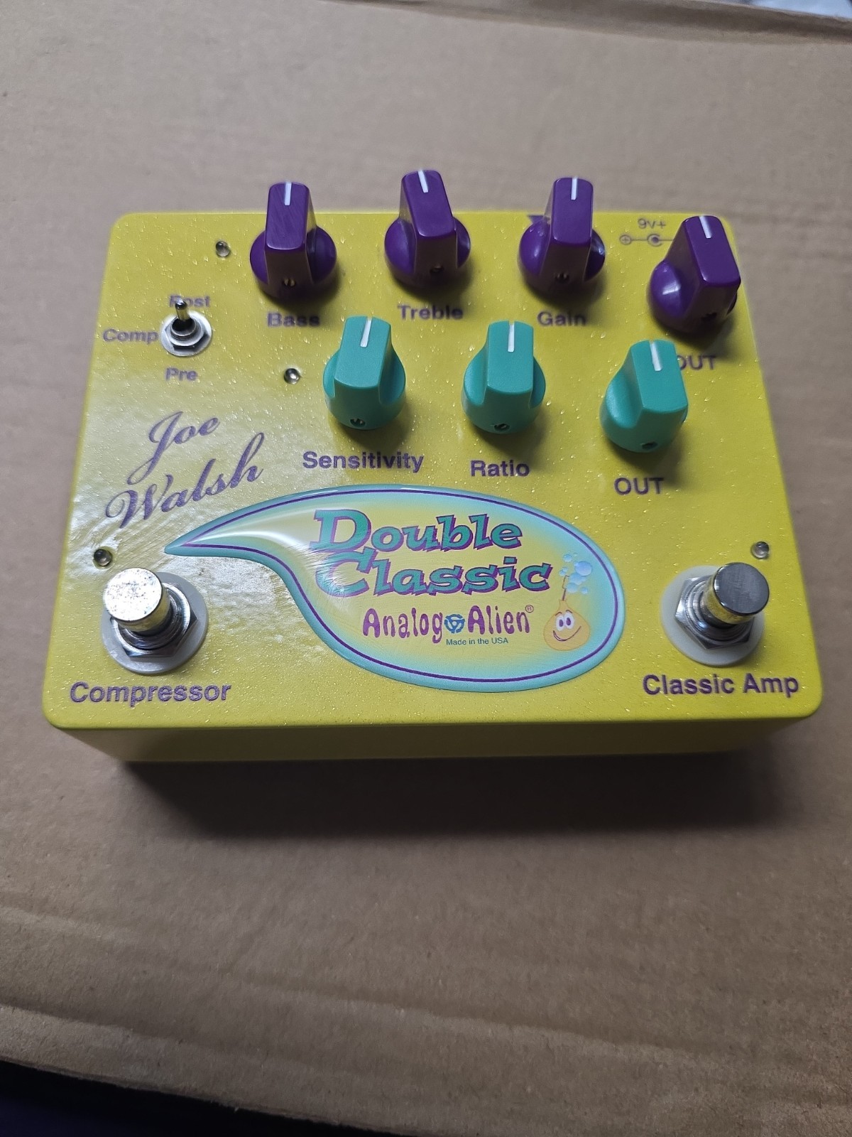 Analog Alien Joe Walsh Double Classic Compressor / Overdrive Pedal Analog Alien Joe Walsh Double Classic Compressor / Overdrive Pedal