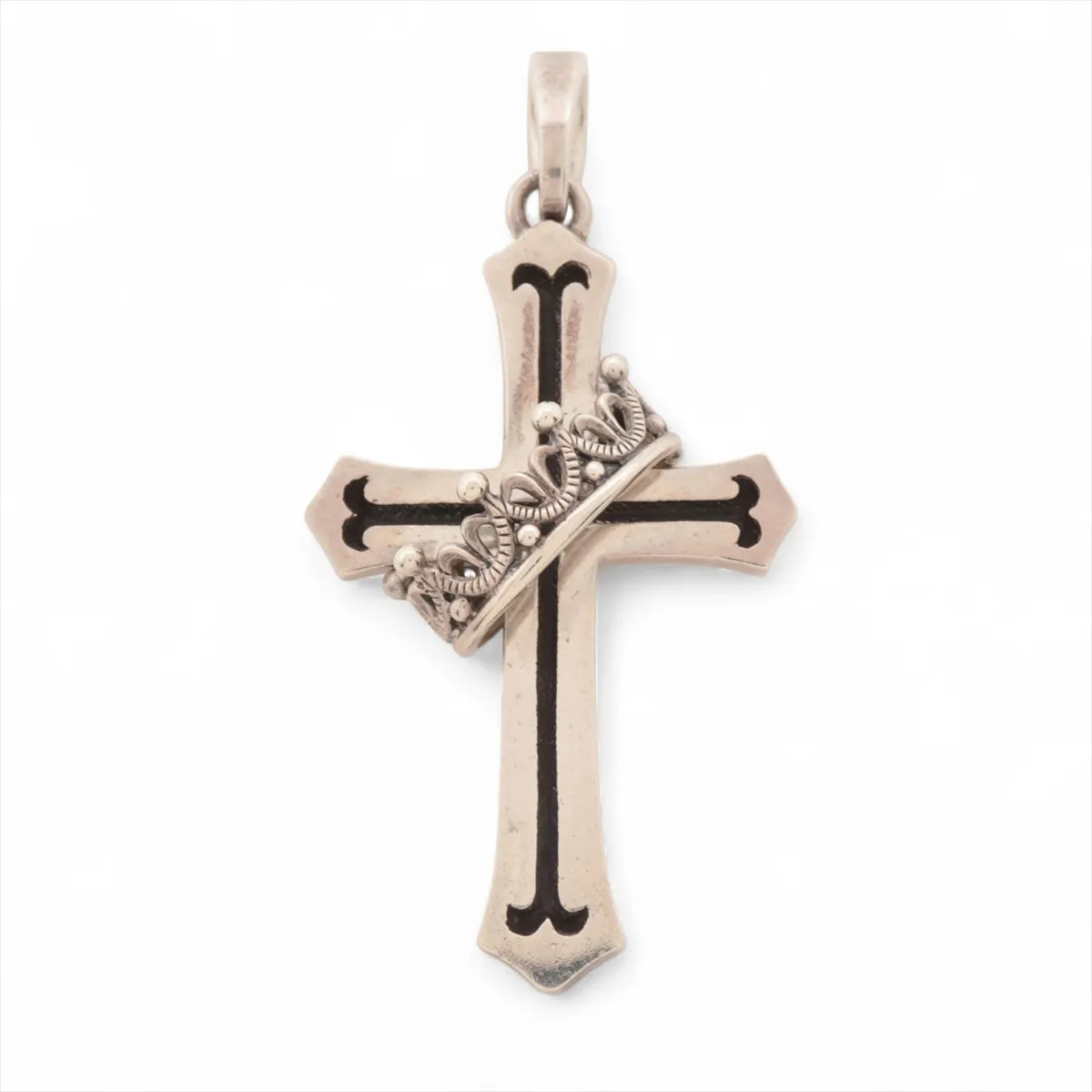 Justin Davis Cross with crown Pendant top 925 11.7g