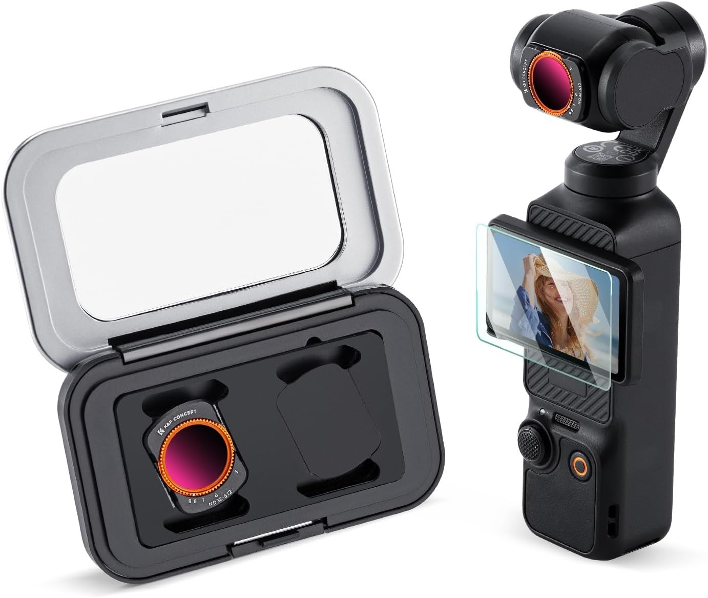 K&F CONCEPT Variable ND2-ND32 & ND32-ND512 CPL Kit for DJI Osmo Pocket 4/3