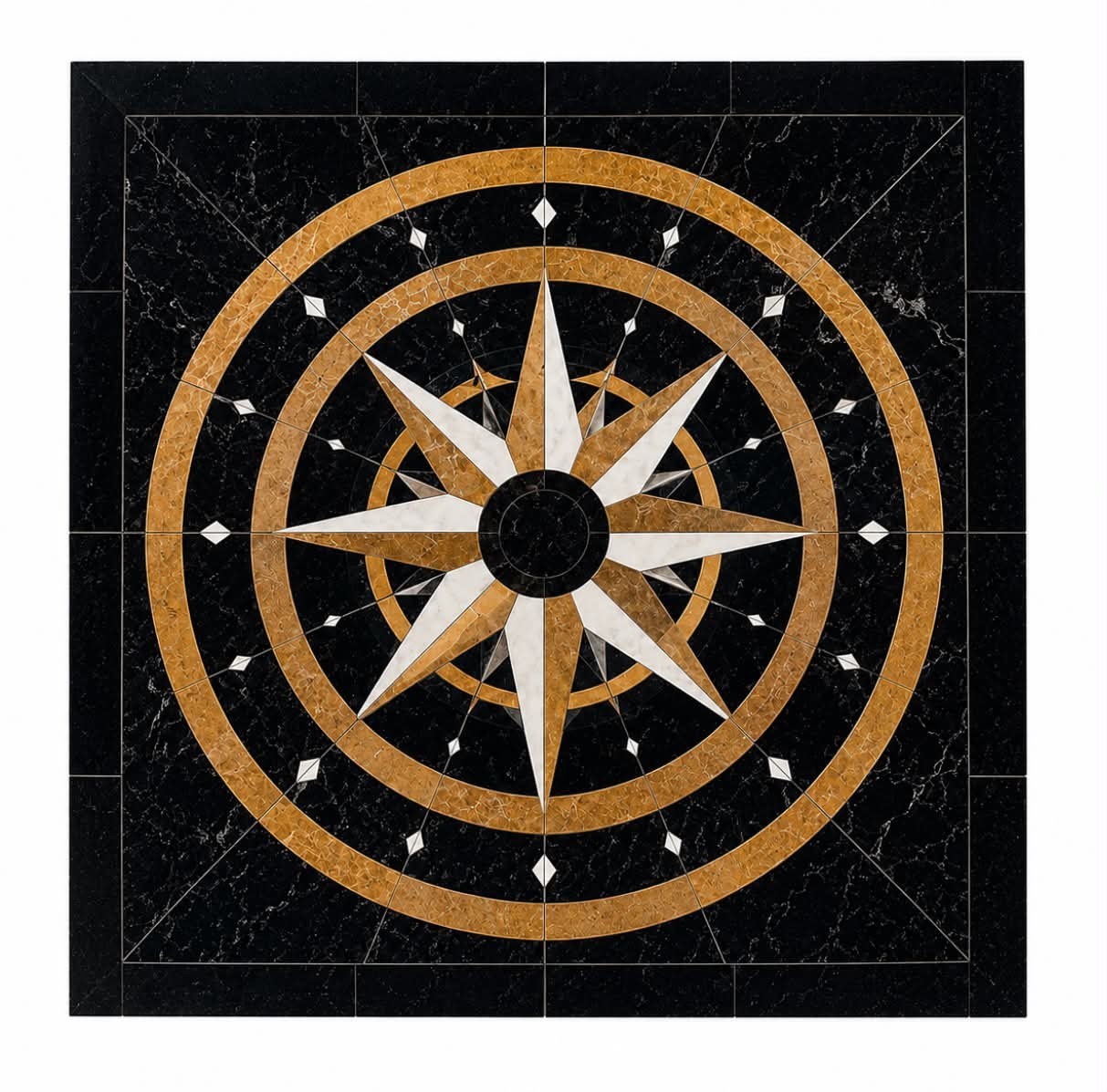 Floor Marble Medallion 24\'\'x24\'\'