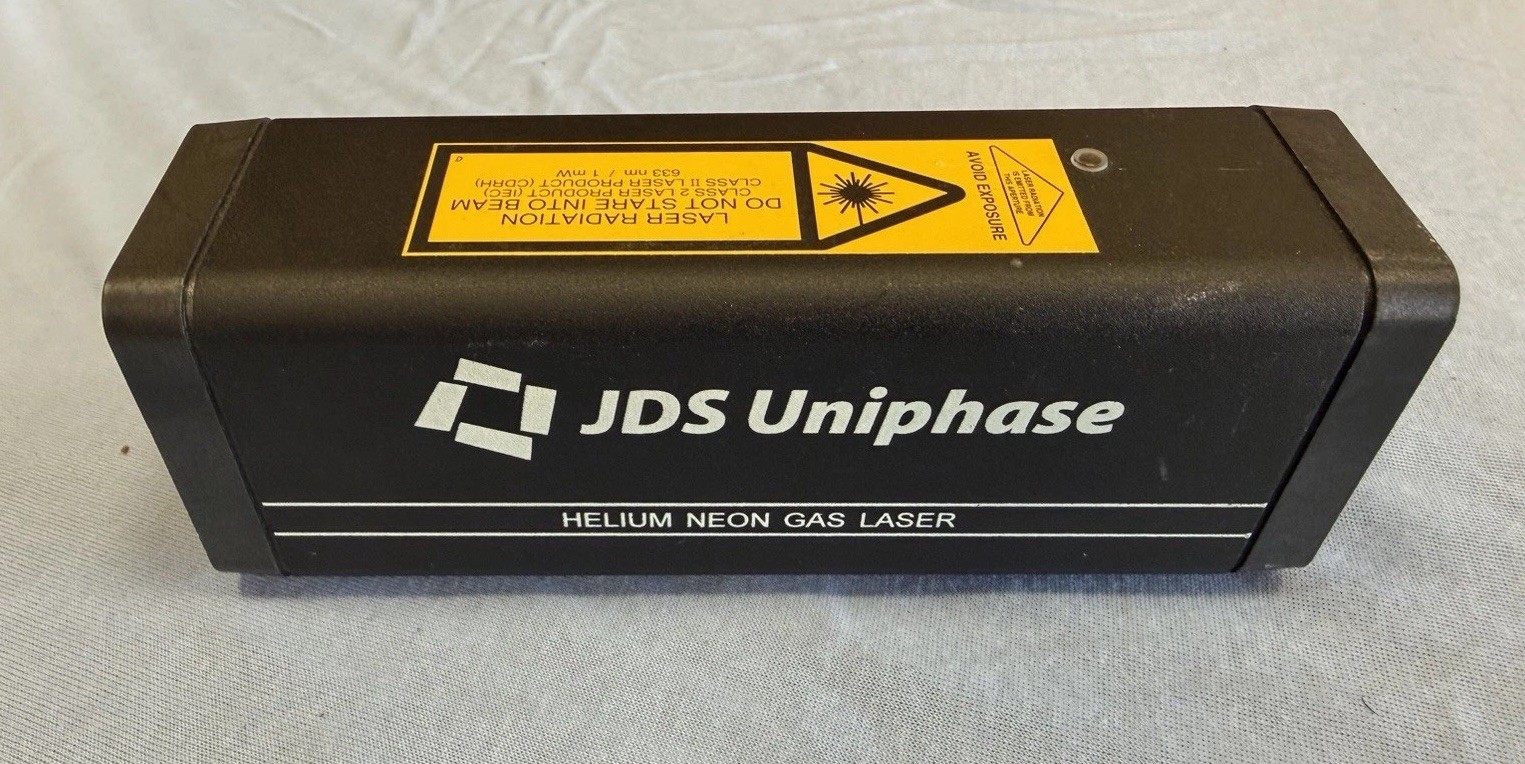 JDS Uniphase Helium Neon Gas Laser 1508P-0 12VDC