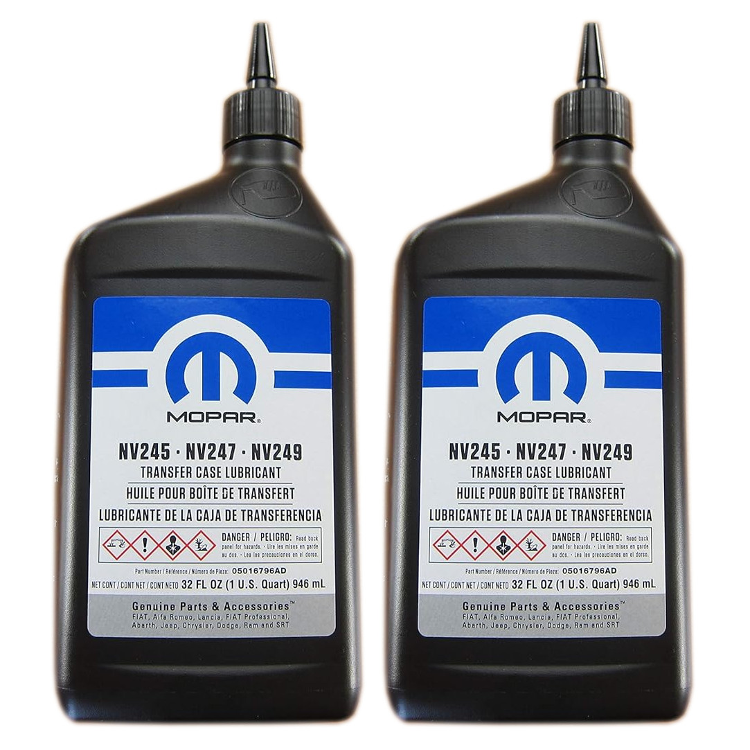 Mopar 5016796AD Transfer Case Lube Lubricant NV245 NV247 NV249- 2 Quarts Mopar 5016796AD Transfer Case Lube Lubricant NV245 NV247 NV249- 2 Quarts