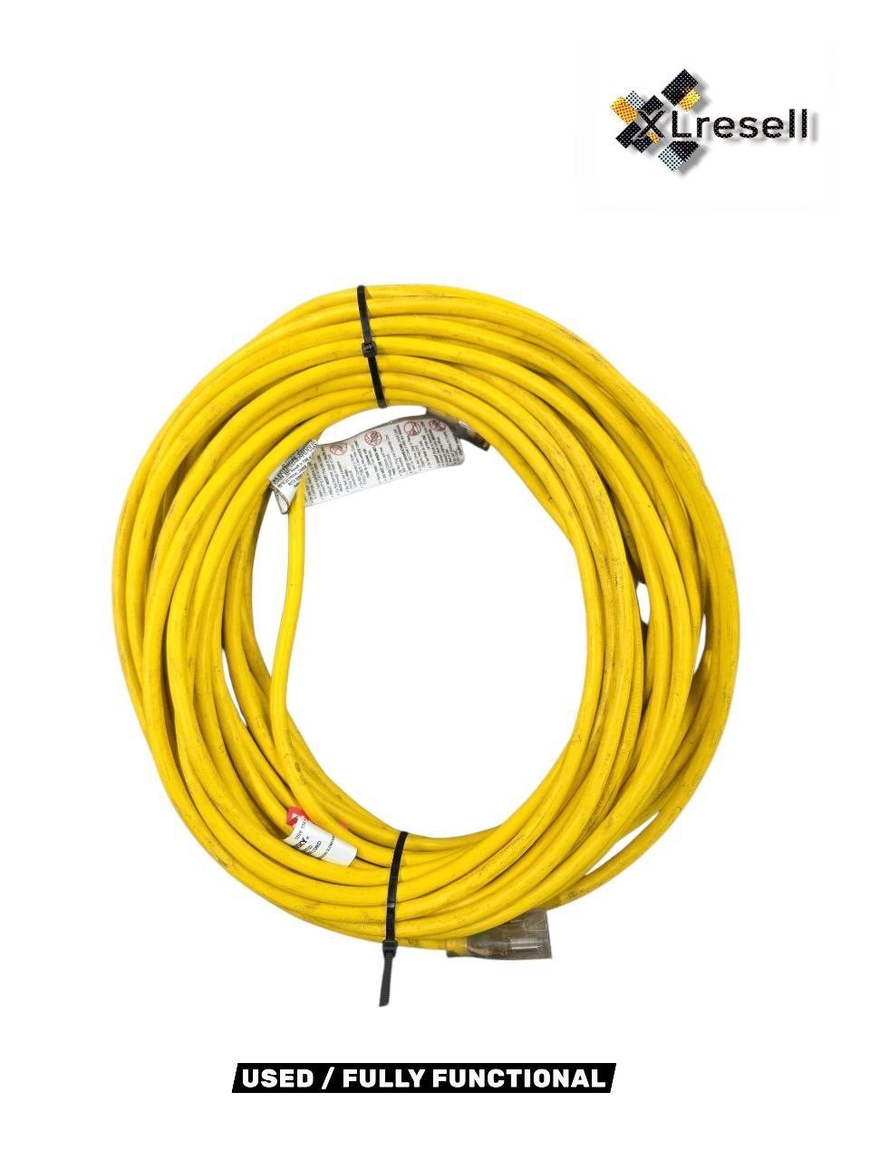 Husky 100 Ft 14/3 Medium Duty Indoor/Outdoor Extension Cord Lighted End Yellow Husky 100 Ft 14/3 Medium Duty Indoor/Outdoor Extension Cord Lighted End Yellow