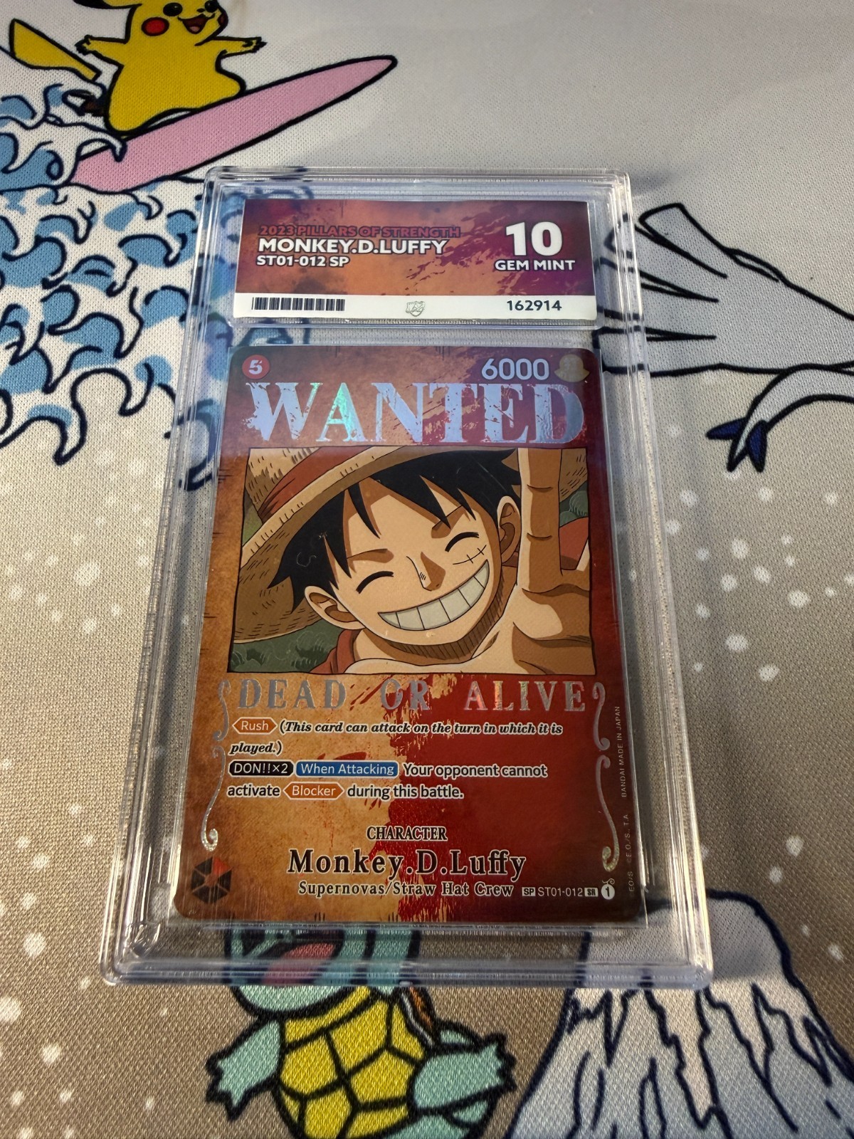 ACE 10 - 2023 One Piece TCG - Monkey D Luffy WANTED Alt Art - OP03 -ST01-012 SP ACE 10 - 2023 One Piece TCG - Monkey D Luffy WANTED Alt Art - OP03 -ST01-012 SP