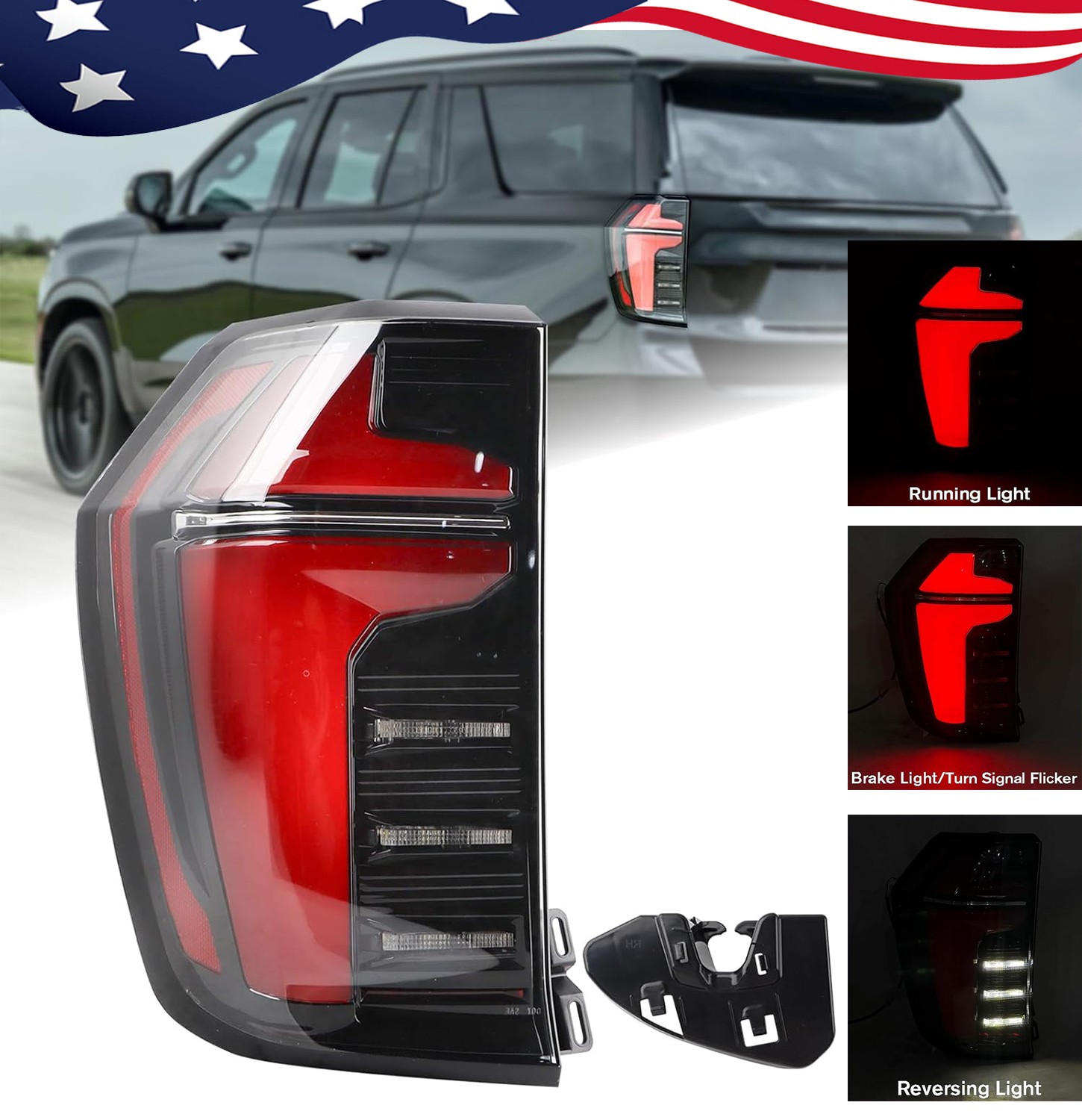 Left Driver Side LED Tail Light for 2025-2026 Chevy Suburban Tahoe 85050856