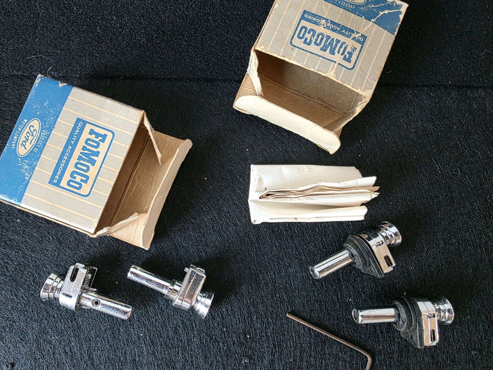 NOS Ford Rear Door Safety Locks #C6AZ-5421850-B NOS Ford Rear Door Safety Locks #C6AZ-5421850-B