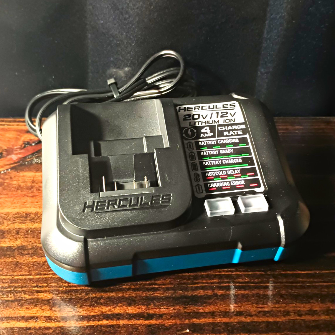 HERCULES 20V/12V Lithium-Ion 4A Dual Voltage Battery Charger HC04-2 HERCULES 20V/12V Lithium-Ion 4A Dual Voltage Battery Charger HC04-2