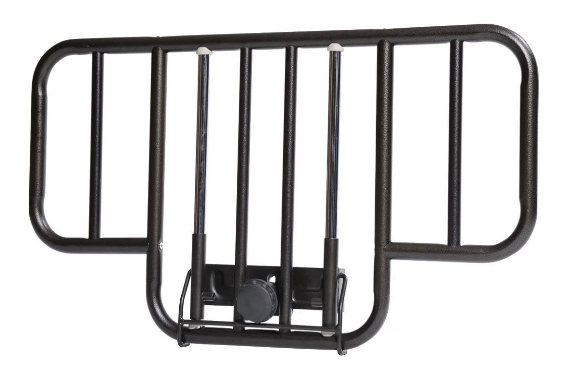 Drive Medical No Gap Half Length Steel Bed Rails, Brown Vein, 2 Count Drive Medical No Gap Half Length Steel Bed Rails, Brown Vein, 2 Count