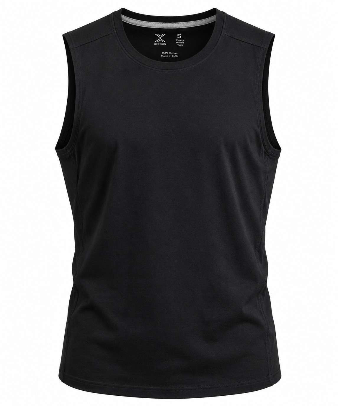 Xersion Xtreme Muscle Tank Men’s Size S Black 100% Cotton Sleeveless