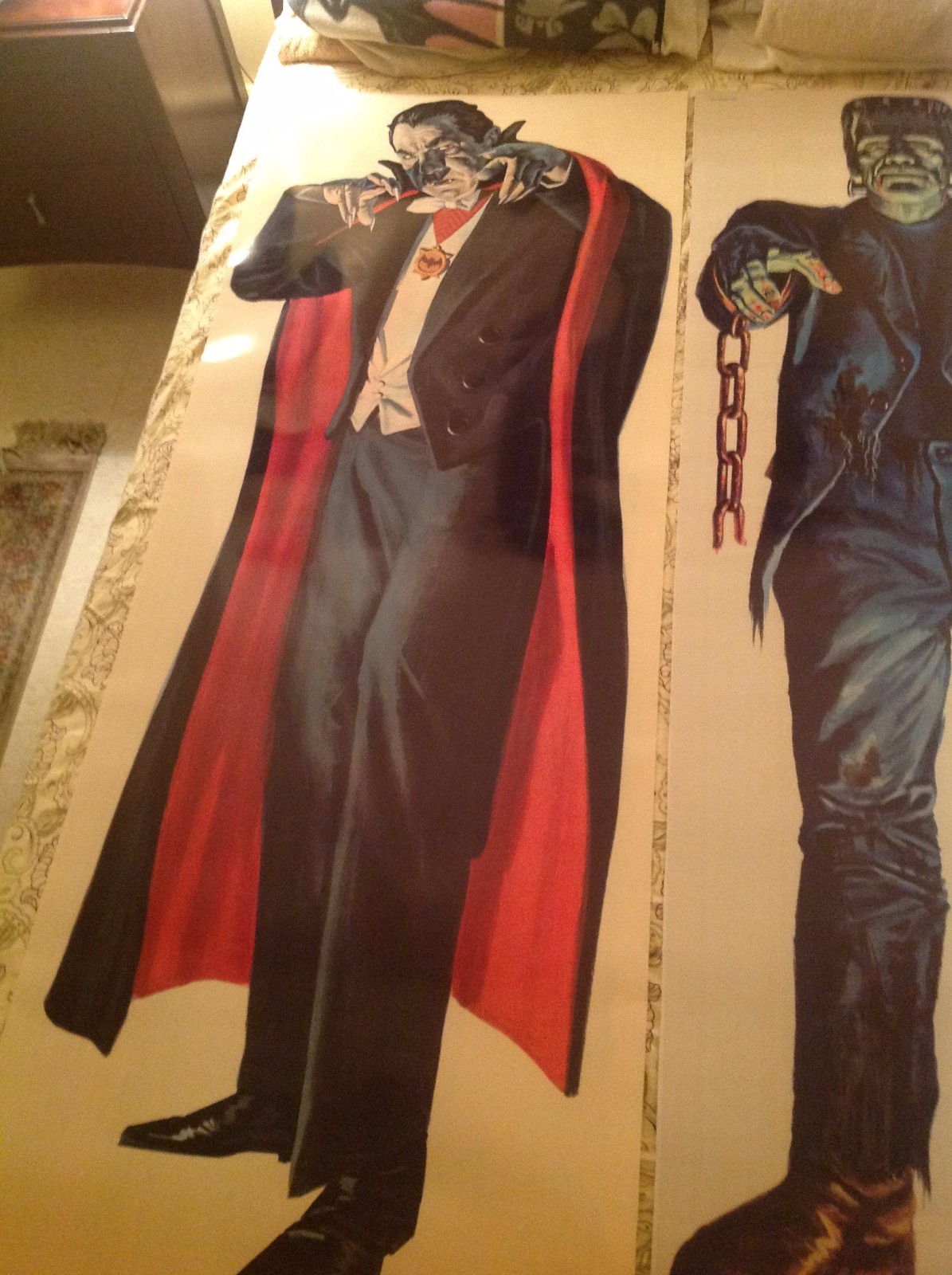 Rare 6 foot DRACULA in LIVING COLOR 60's comic book novelty