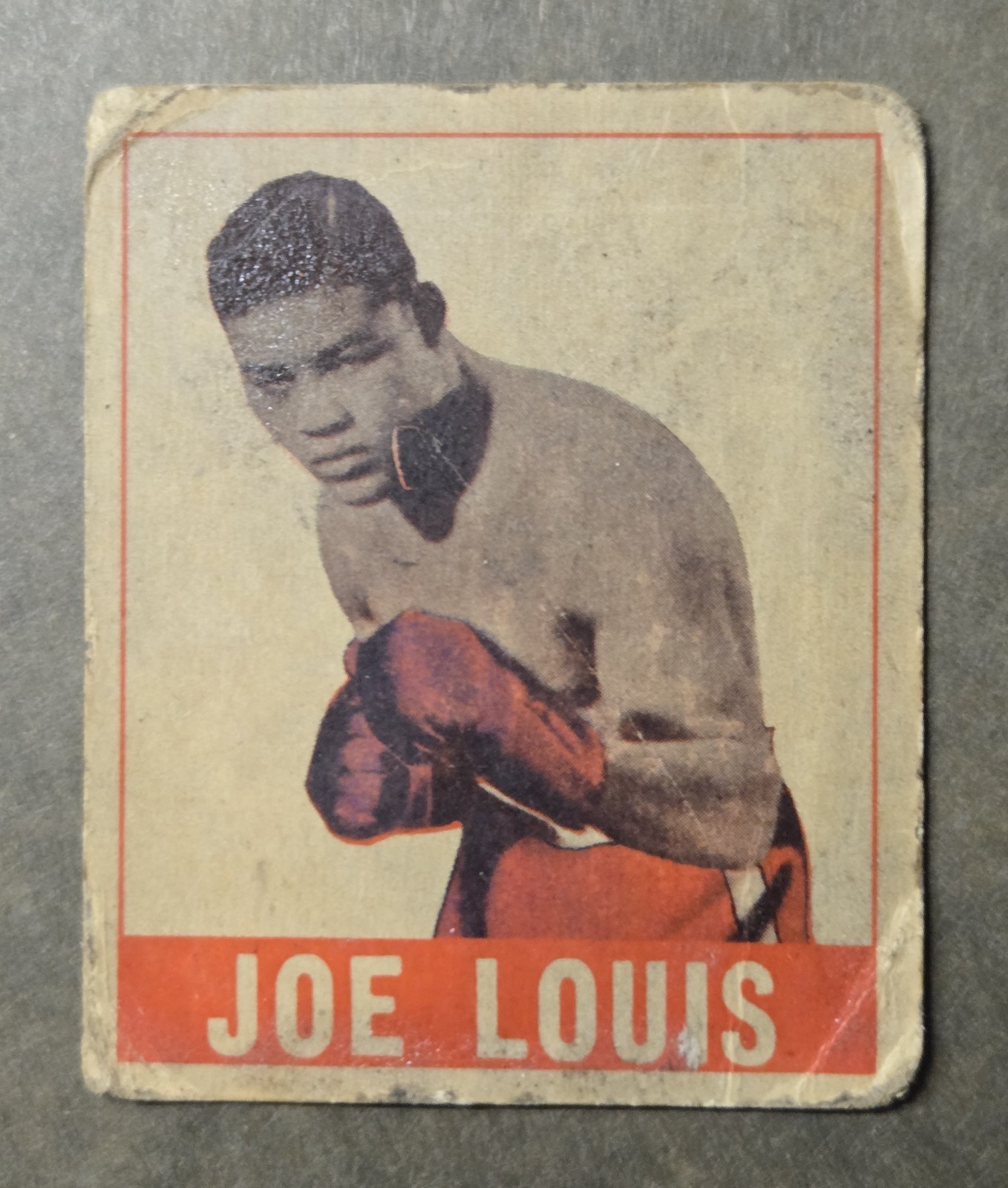 Joe Louis 1948 Leaf Knock-Out Gum Boxing CARD # 48 Heavyweight Champion Joe Louis 1948 Leaf Knock-Out Gum Boxing CARD # 48 Heavyweight Champion