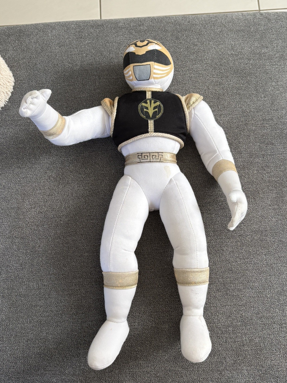 RARE Vintage 1994 White POWER RANGERS 43cm Stuffed Toy Plush RARE Vintage 1994 White POWER RANGERS 43cm Stuffed Toy Plush