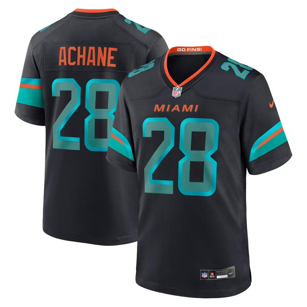 Achane #28 Miami Dolphins Rivalries Collection Game Jersey