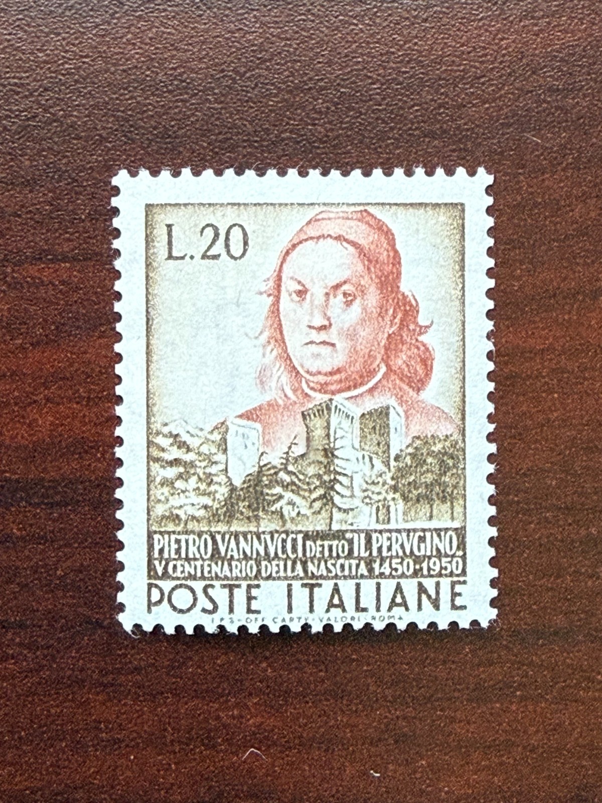 Italy 1951 Scott #581 Pietro Vannucci Mint LH