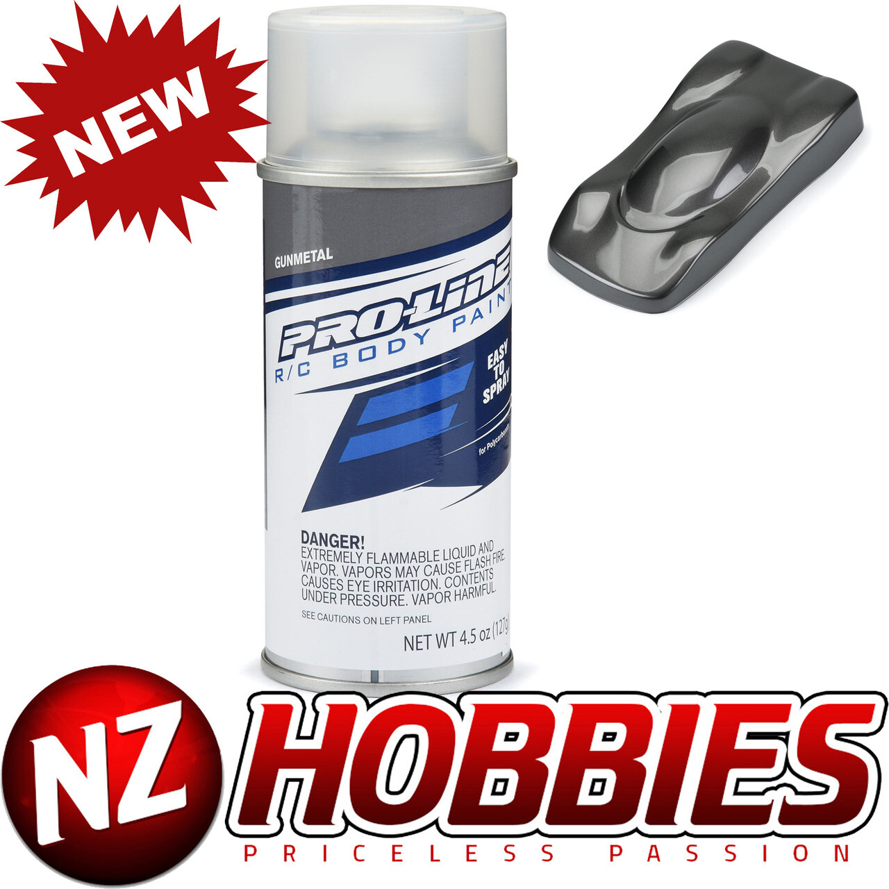 Pro-Line PRO643701 RC Body Spray Paint - Gunmetal