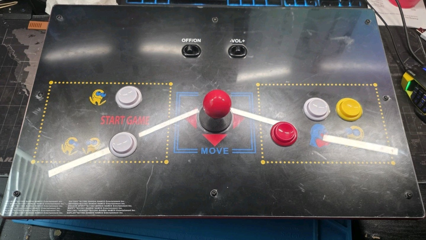 Arcade1Up Pac-Man Arcade Game Projector Control Deck Only 12 Games 